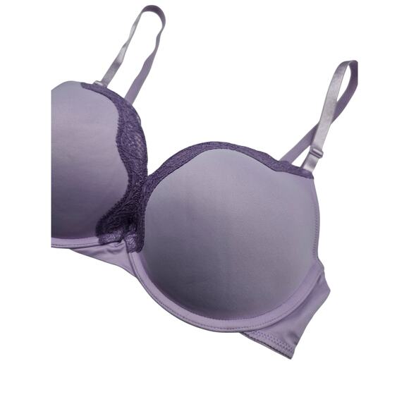 Self Expressions by Maidenform Womens Sz 36D Padded Push Up Bra Light Purple - Picture 2 of 4